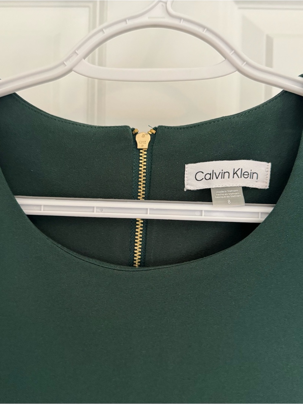 Calvin Klein Malachite Green Belted Midi Dress – Size 8 | NWT - Picture 3 of 6